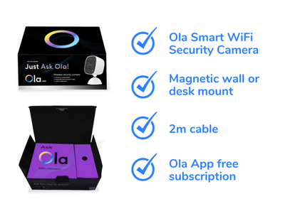 Ola Smart WiFi Camera with App - Homemark